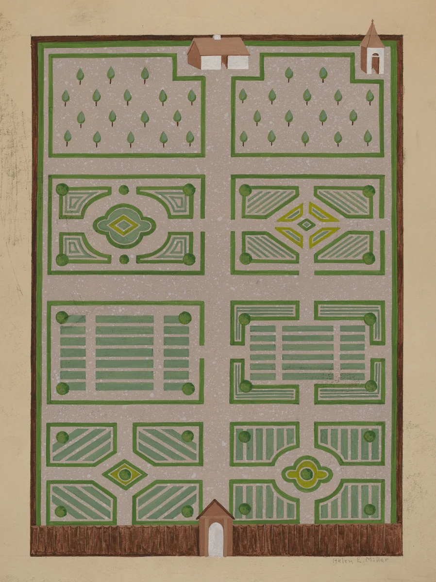 West India Company's Garden by Helen Miller, index of american design, 1936