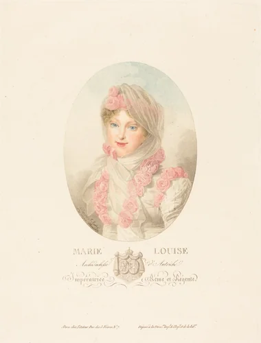 Marie-Louise, Empress of the French by Antoine Maxime Monsaldy; Jean-Baptiste Isabey, print, 1814