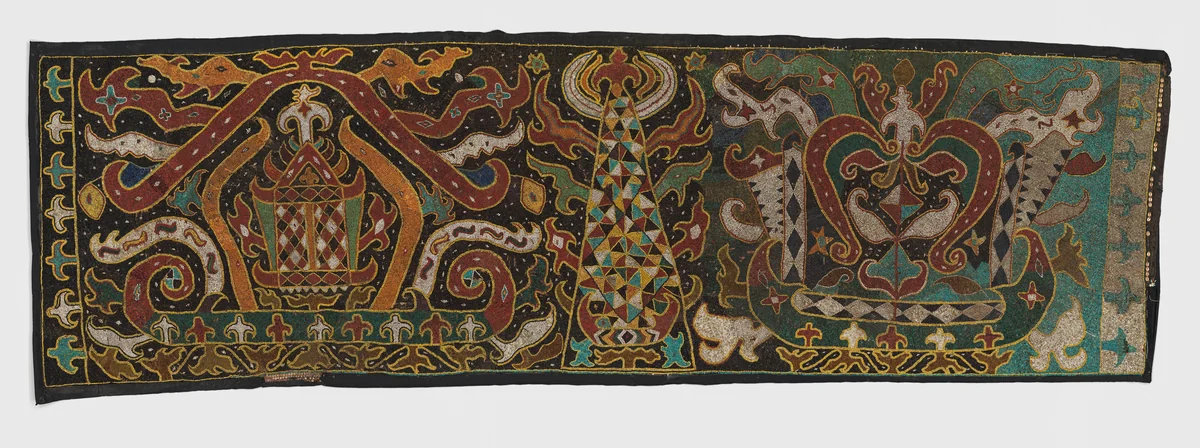 Palepai maju (ceremonial banner) by Paminggir artists, textile, 1700-1899