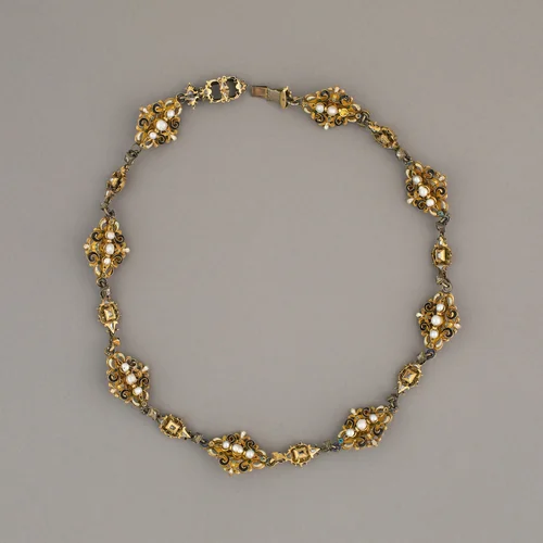 Fifteen Links Mounted as a Necklace by Italian, metalwork, 1550-1600