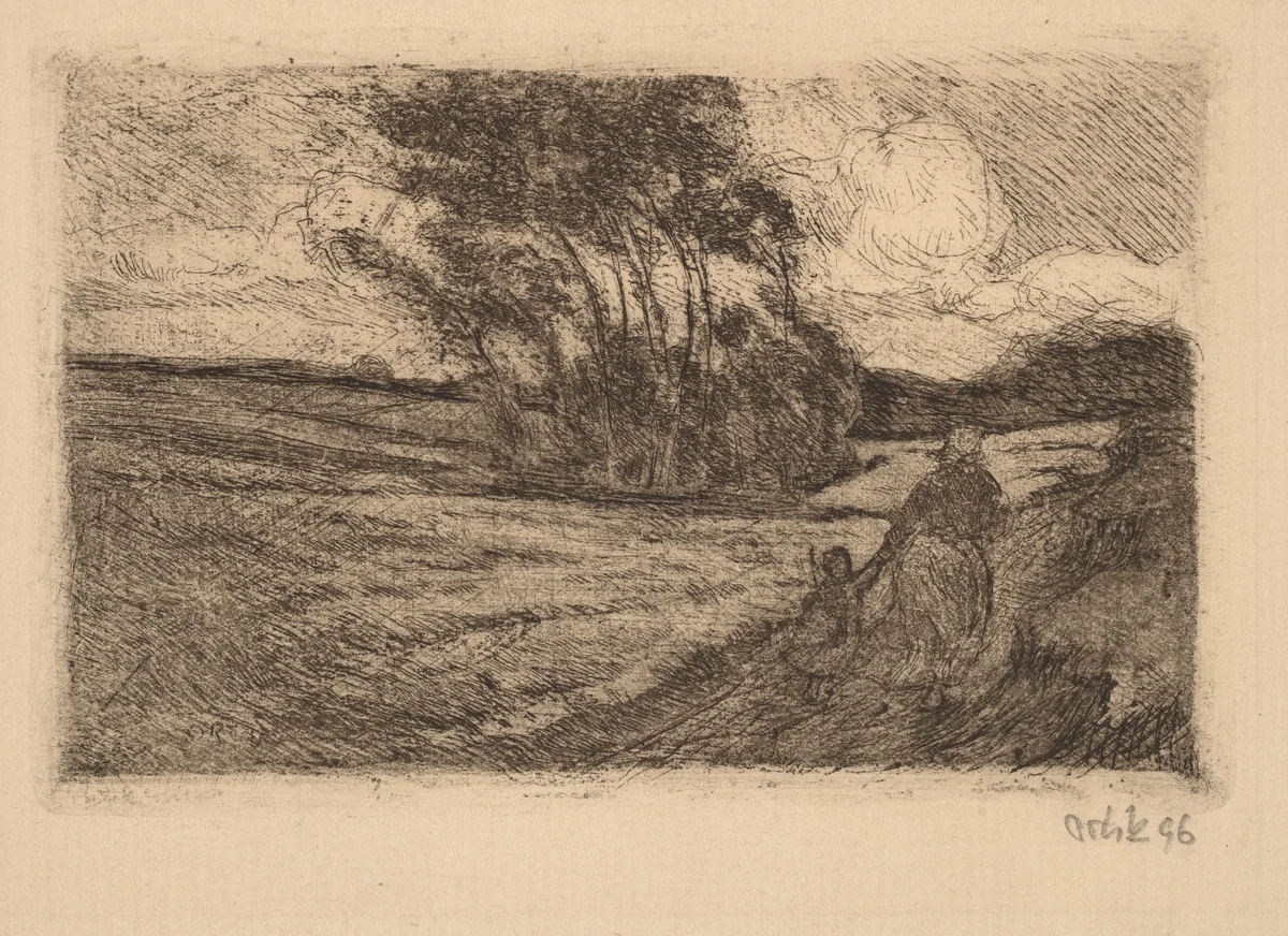 Thunderstorm (Small) by Emil Orlik, print, 1896