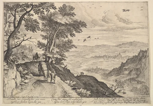 Path over a Valley by Crispijn de Passe, print, 1564-1637