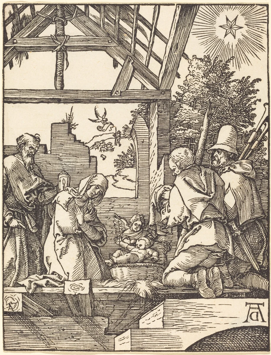 The Nativity by Albrecht Dürer, print, 1509-1510