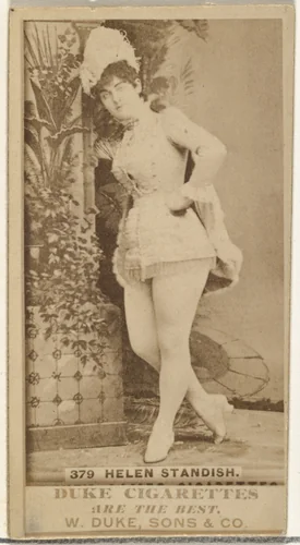 Card Number 379, Helen Standish, from the Actors and Actresses series (N145-7) issued by Duke Sons & Co. to promote Duke Cigarettes by W. Duke, Sons & Co., photograph, 1880-1889