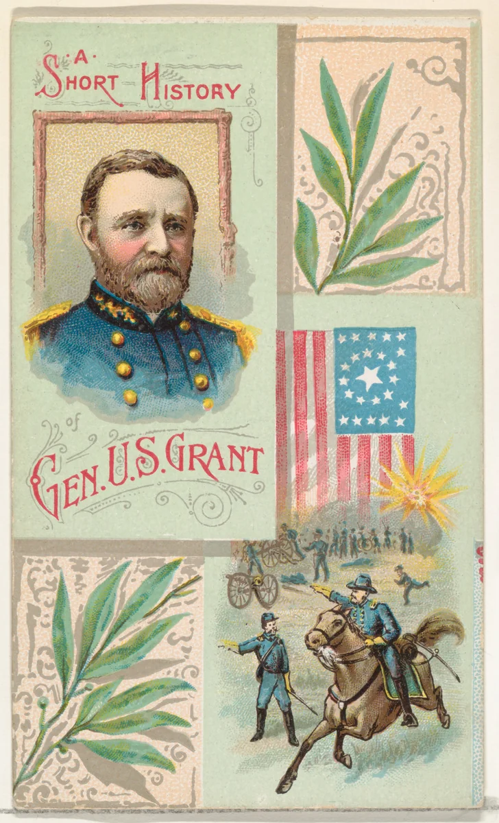 A Short History: General Ulysses S. Grant, from the Histories of Generals series (N114) issued by W. Duke, Sons & Co. to promote Honest Long Cut Smoking and Chewing Tobacco by W. Duke, Sons & Co., print, 1888