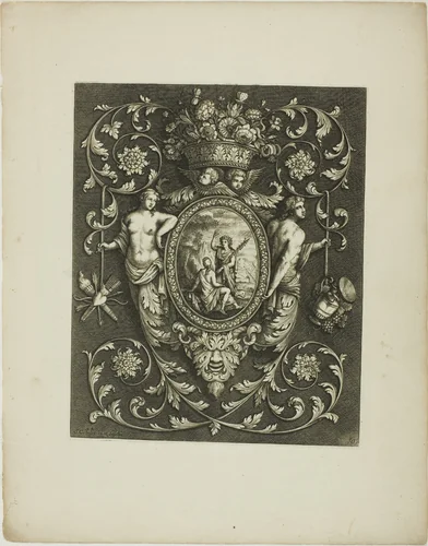 Plate Ten, from A New Book of Ornaments by Simon Gribelin, print, 1704
