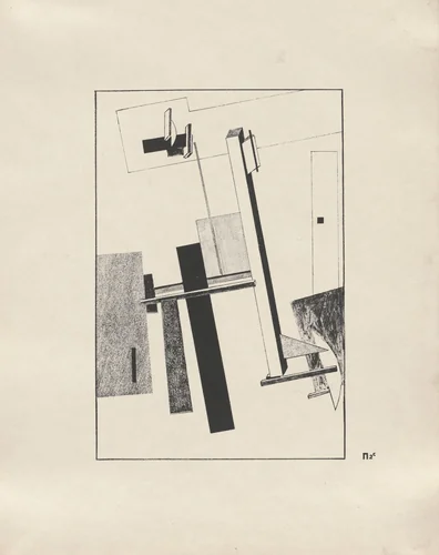 Proun 2 C from Proun by El Lissitzky, print, 1920