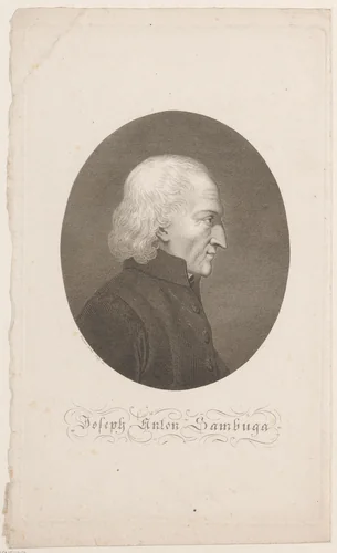 Portret van Joseph Anton Sambuga by Carl Ernst Christoph Hess, print, 1765-1828