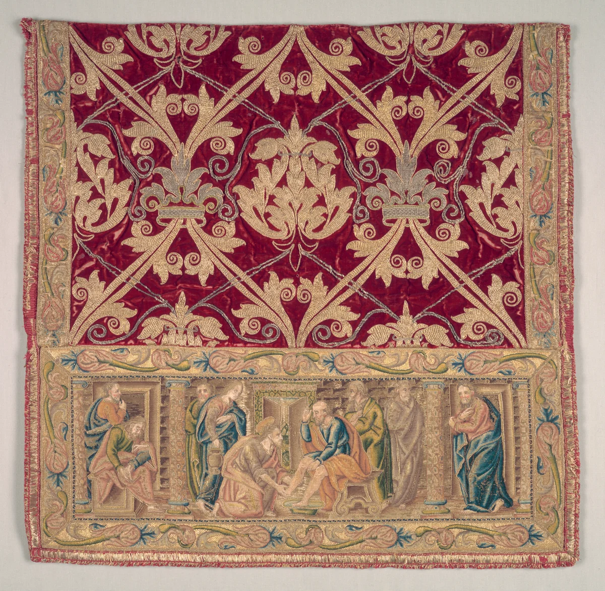 Embroidered Sleeve from a Dalmatic by Unknown, textile, 1500-1525
