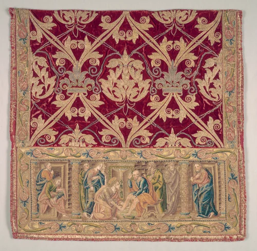 Embroidered Sleeve from a Dalmatic by Unknown, textile, 1500-1525