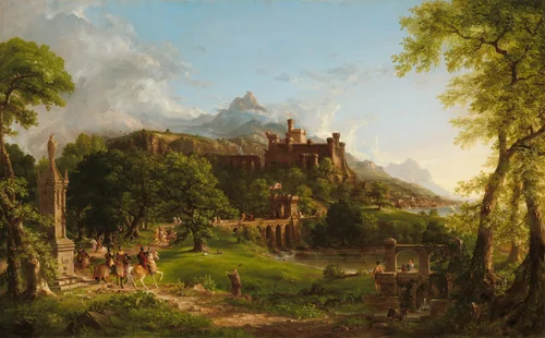 The Departure by Thomas Cole, painting, 1837