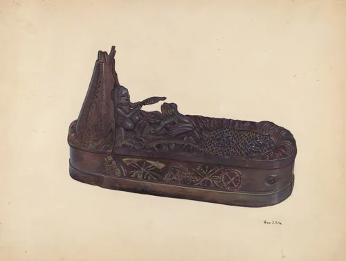 Toy Bank: Chief Big Moon by George File, index of american design, 1937