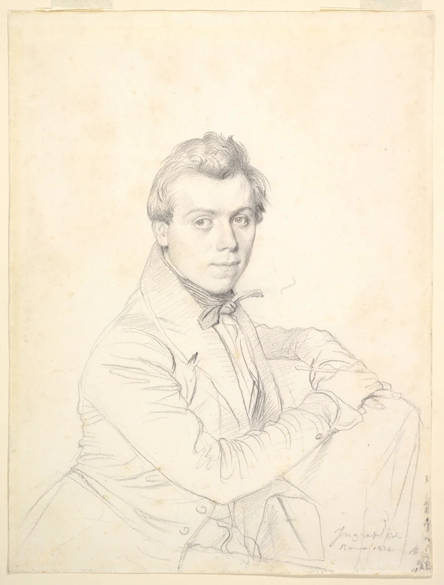 The Architect Charles-Victor Famin by Jean-Auguste-Dominique Ingres, drawing, 1836