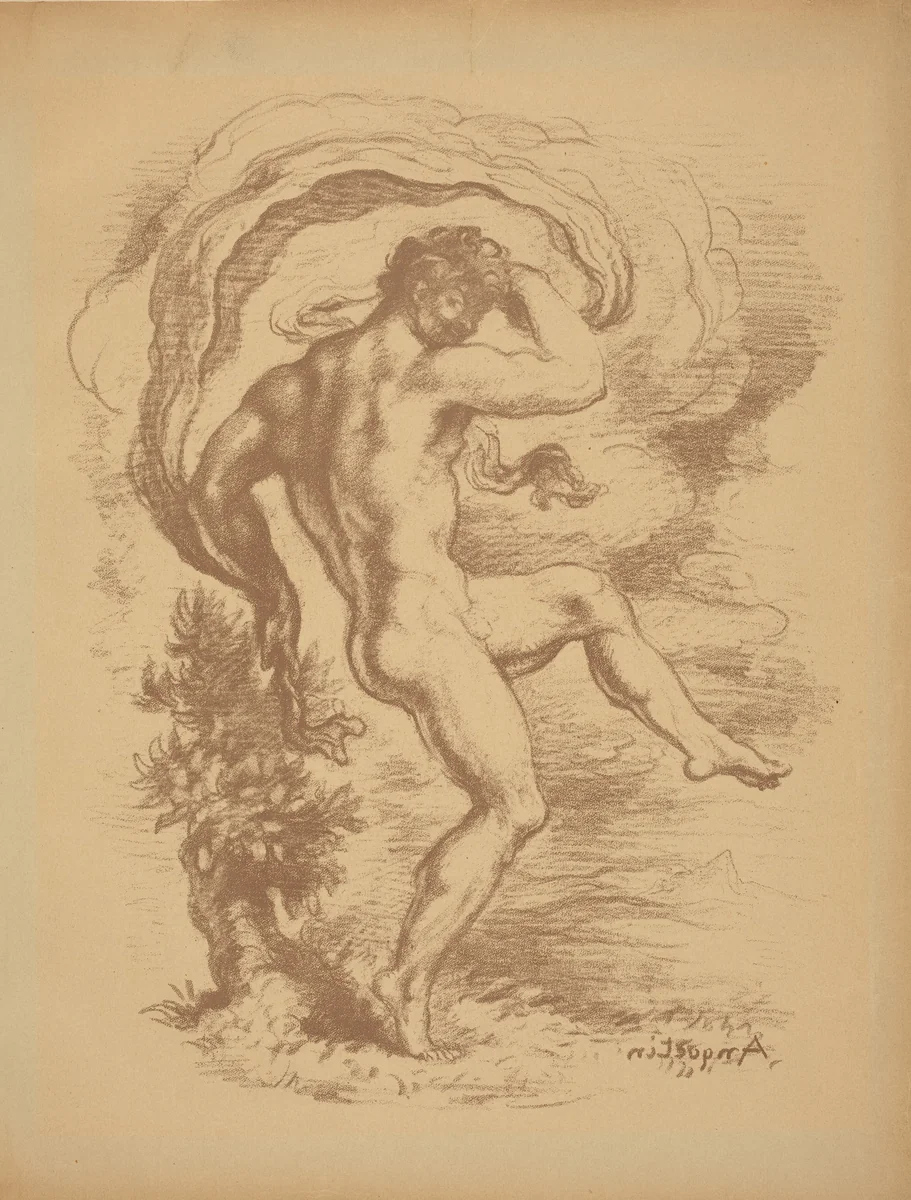 Dancing Nude by Louis Anquetin, print, 1897