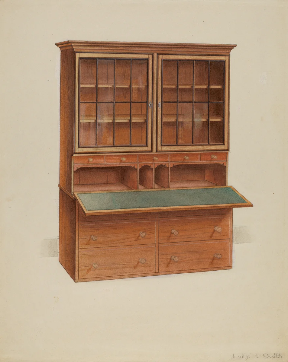 Secretary by Irving I. Smith, index of american design, 1937