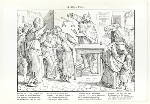 Auch ein Todtentanz, plate III by Alfred Rethel, print, 1848