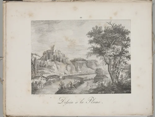 Art of the Lithograph: Landeck in Tirol, Plate III by Alois Senefelder, other, 1819
