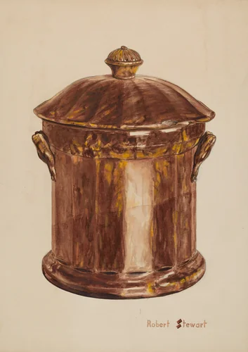 Sugar Bowl by Robert Stewart, index of american design, 1940-1941