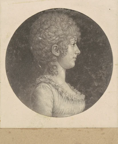 Margaret Polk by Charles B. J. Févret de Saint-Mémin, print, 1795-1805