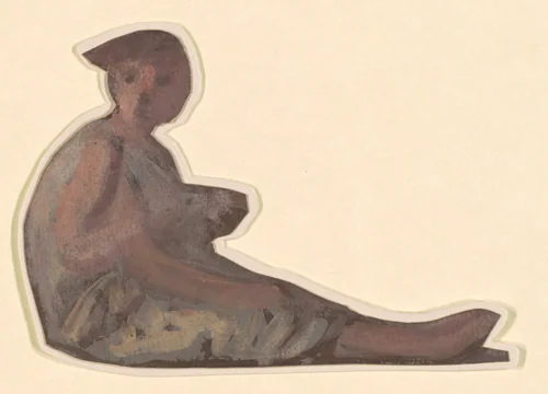 Study for "Greek Girls Bathing" by Elihu Vedder, drawing, 1867-1877