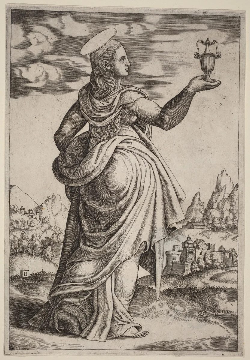The Magdalen by Raphael, print, 1452-1592
