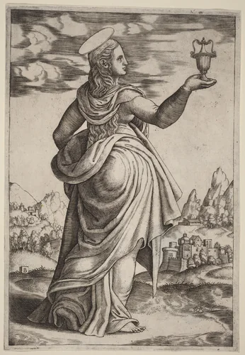 The Magdalen by Raphael, print, 1452-1592