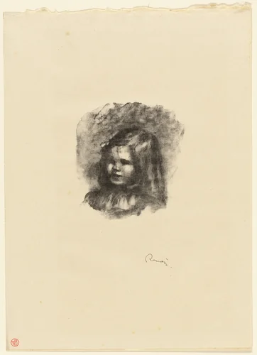 Claude Renoir, Turned to the Left by Pierre-Auguste Renoir, print, 1899-1909