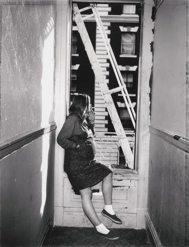 Echo, Four Days Before the Baby Was Born by Jim Goldberg, photograph, 1991