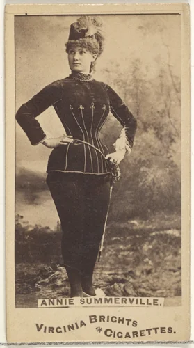 Annie Summerville, from the Actors and Actresses series (N45, Type 1) for Virginia Brights Cigarettes by Allen & Ginter, photograph, 1885-1891