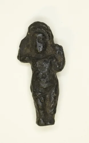 Amulet in the Shape of a Female Figure, possibly the Goddess Isis (?) by Egyptian, metalwork, -30-395