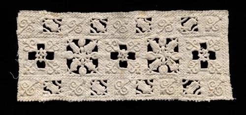 Needlepoint (Cutwork) Lace Insertion by Unknown, textile, 1500-1599