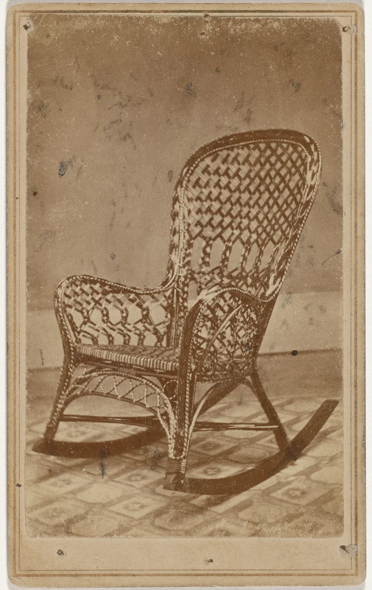 Wicker Chair by Alex V. Olszewsky, photograph, 1860-1869
