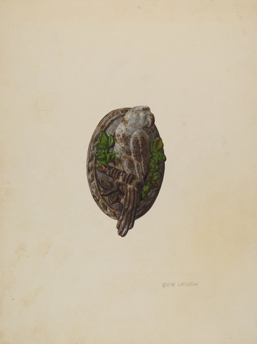 Door Knocker by Ben Lassen, index of american design, 1940