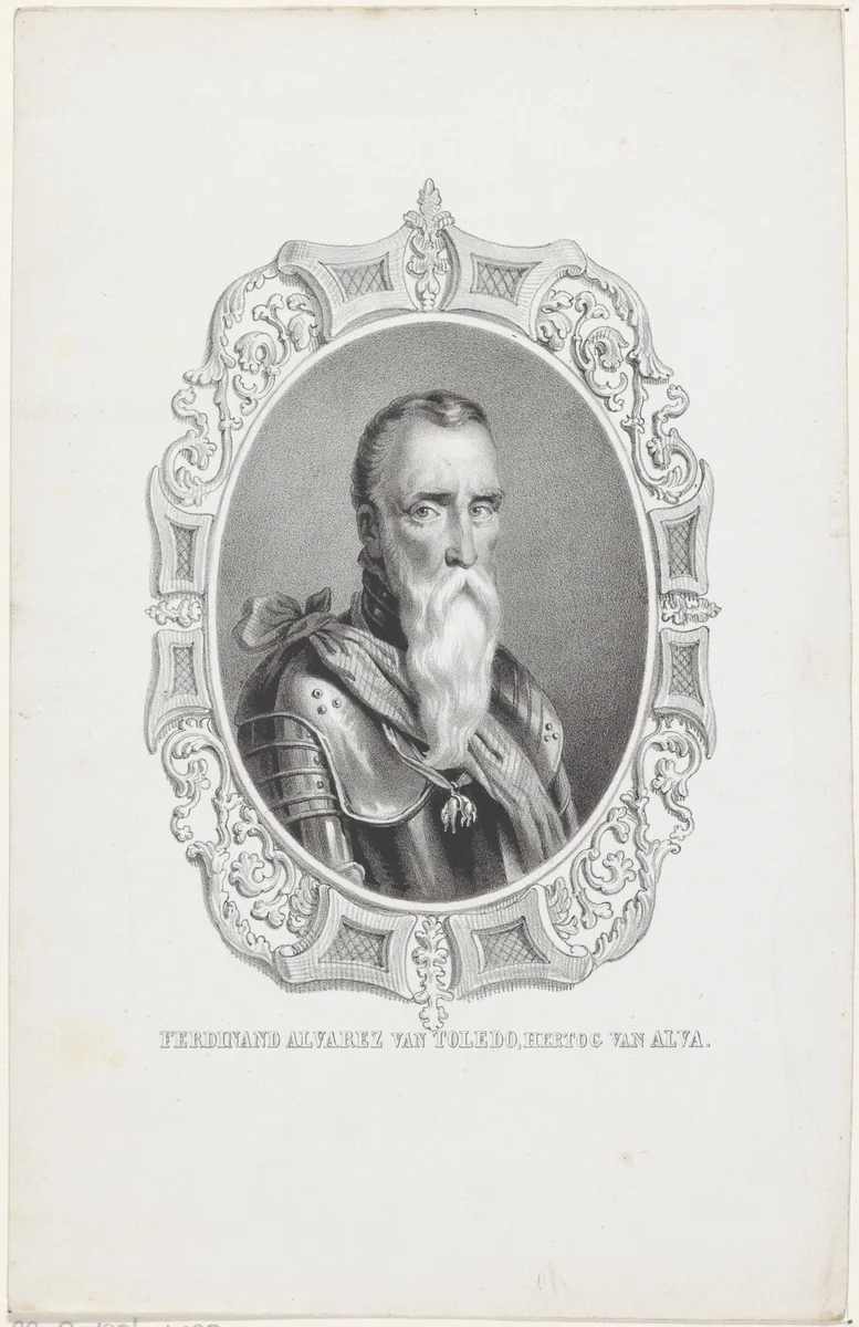 Portret van Fernando Alvarez de Toledo by anonymous, print, 1822-1845