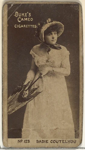 Card Number 123, Sadie Cortelyou, from the Actors and Actresses series (N145-4) issued by Duke Sons & Co. to promote Cameo Cigarettes by W. Duke, Sons & Co., photograph, 1880-1889