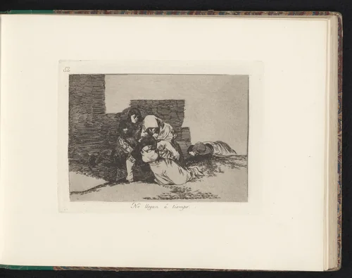 Drie vrouwen met het lichaam van een vierde vrouw by Francisco de Goya, book, 1810-1820