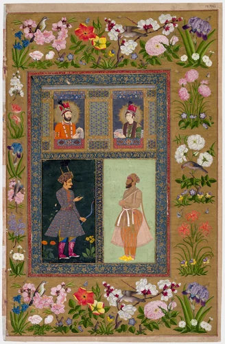 Page from the St. Petersburg Album by India and Iran, painting, 1625-1800