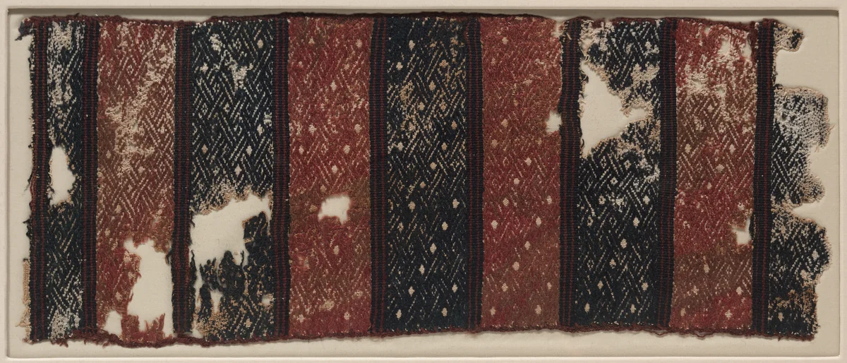 Textile Fragment with Interlace Pattern by Unknown, textile, -700--400