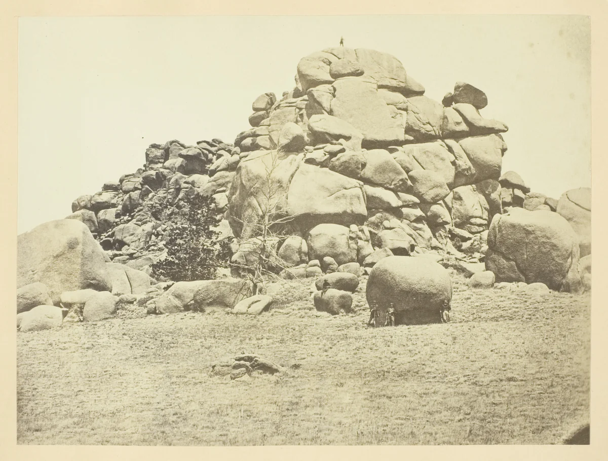 Skull Rock, (Granite) Sherman Station, Laramie Mountains by Andrew J. Russell, photograph, 1868-1869