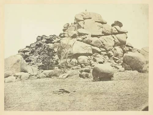 Skull Rock, (Granite) Sherman Station, Laramie Mountains by Andrew J. Russell, photograph, 1868-1869