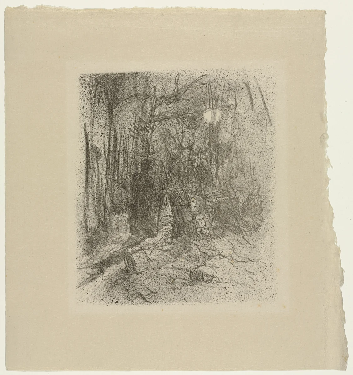 Busk Cemetery (Le cimetière de Busk) by Henri de Toulouse-Lautrec, print, 1897
