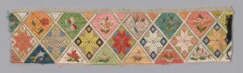 Band (from Woman's Trousers or Robe) by China, textile, 1875-1900