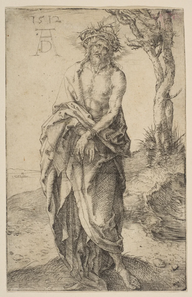 Man of Sorrows with Hands Bound by Albrecht Dürer, print, 1512