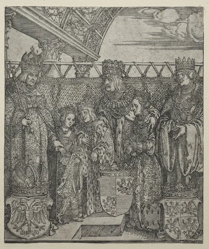 The Congress of Princes at Vienna by Albrecht Dürer, print, 1512-1515