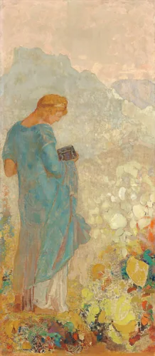 Pandora by Odilon Redon, painting, 1910-1912