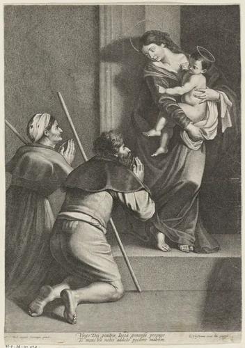 Madonna van Loretto by Lucas Vorsterman, print, 1619-1675