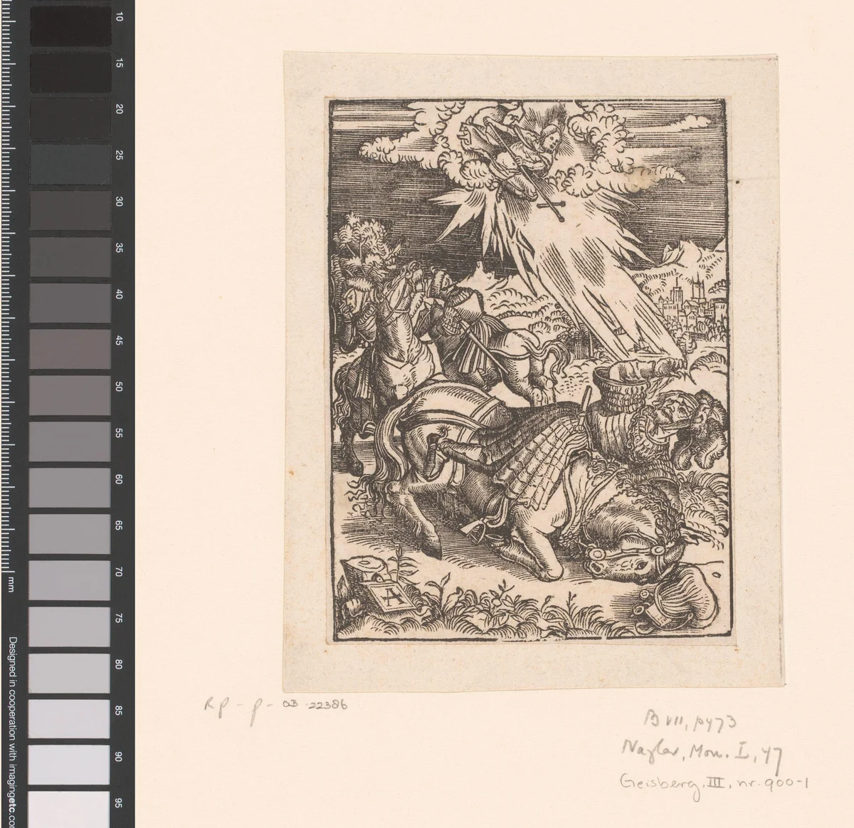 Bekering van Paulus by Unknown, print, 1500-1599
