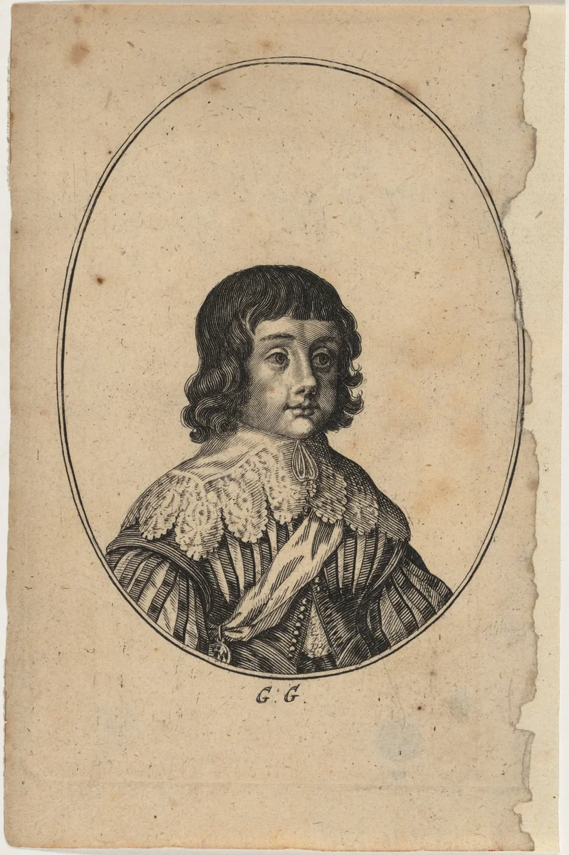 Charles II as a Child by George Glover, print, 1572-1694