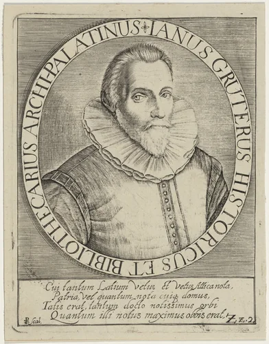 Jan Gruter, Writer, Critic and Scholar by Unknown 19th Century, print, 1800-1899