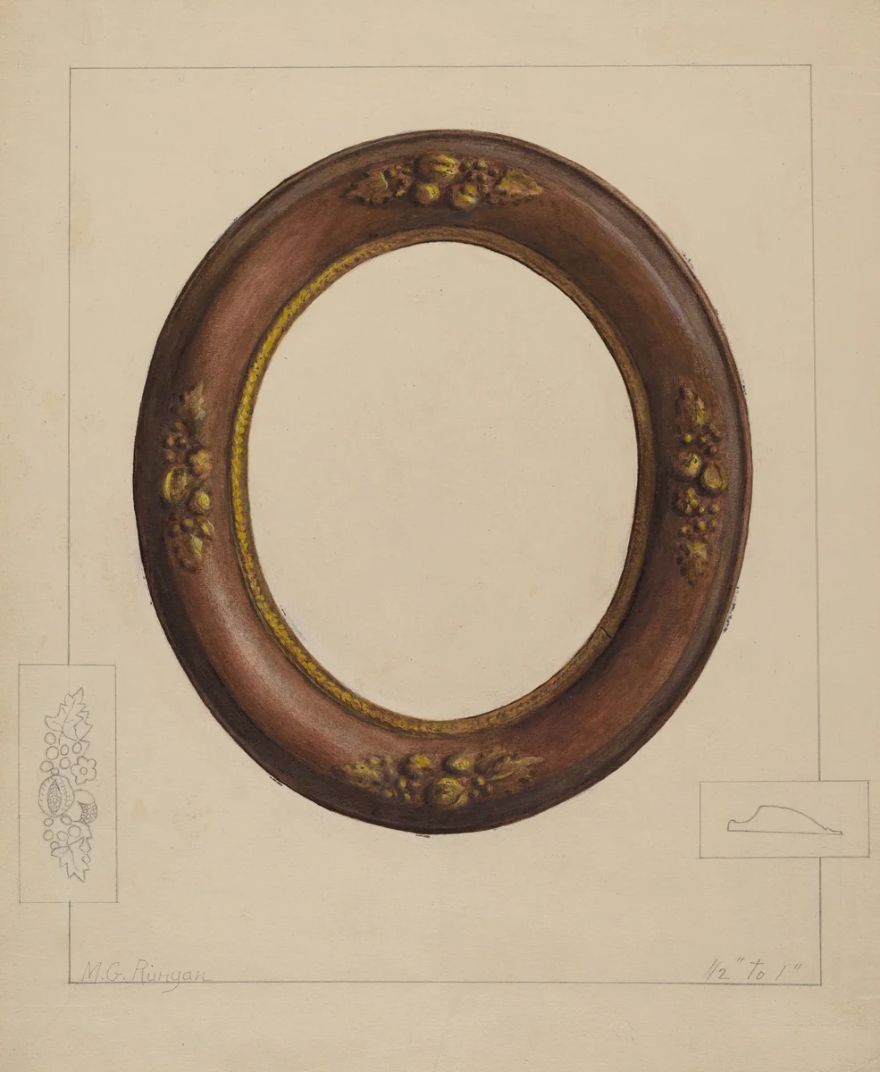 Picture Frame by Manuel G. Runyan, index of american design, 1936